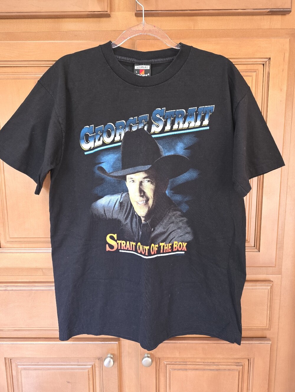 George Straits Black Graphic Tee - 'Strait Out Of The Box' Concert Tour